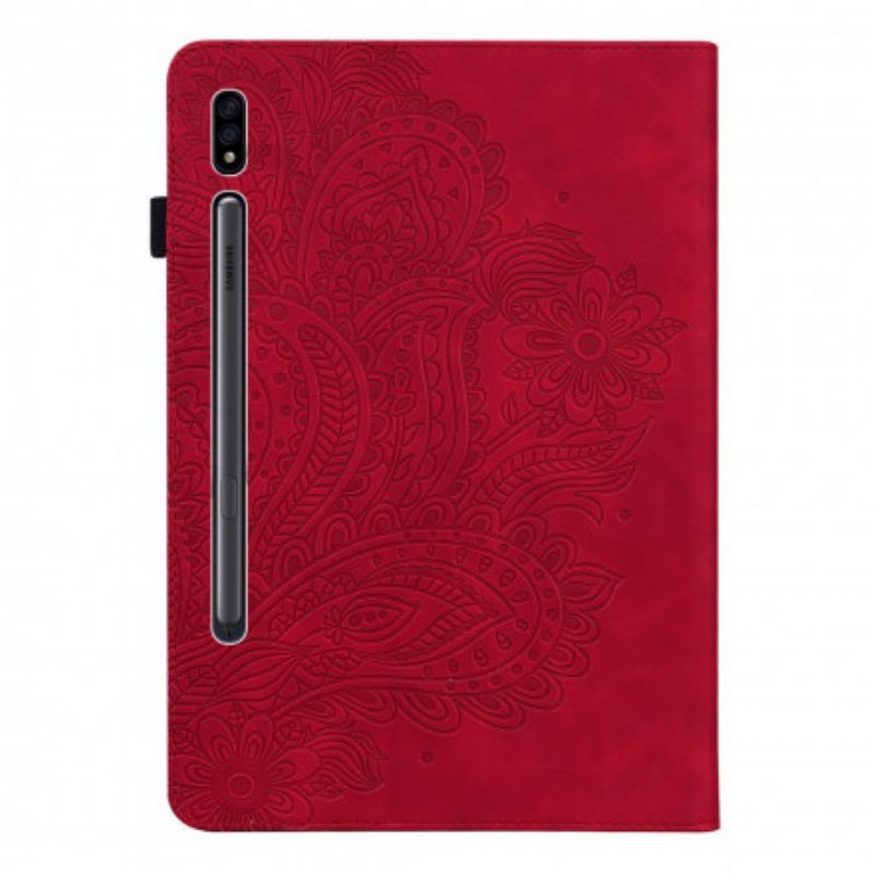 Θήκη Flip Samsung Galaxy Tab S8 / Tab S7 Εκτύπωση Λουλουδιών